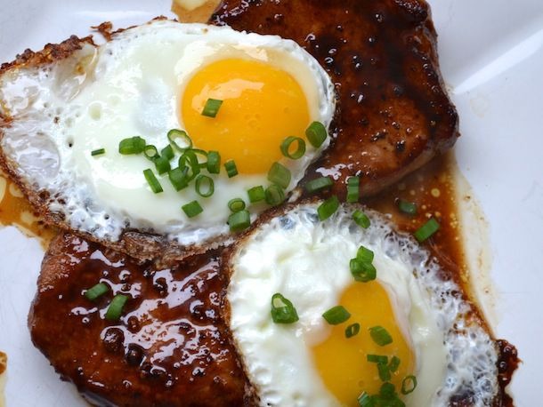 Pork Chop with Egg